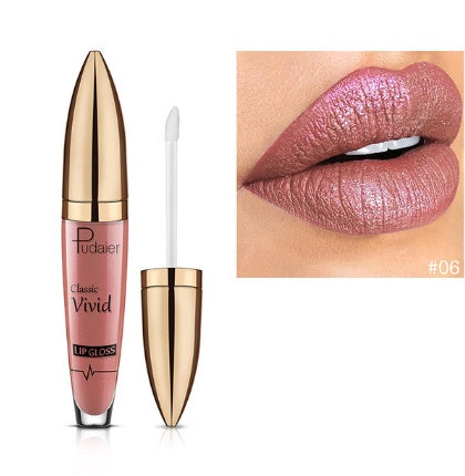 Pudaier matte pearlescent lip gloss non-stick cup diamond lip gloss Pudaier matte pearlescent lip gloss non-stick cup diamond lip gloss