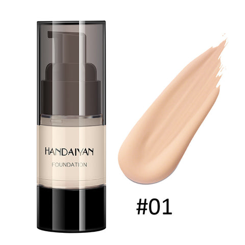 HANDAIYAN Full Cover Foundation Waterproof Moisturizer fond de teint couvrant Face Liquid Foundation Base Makeup for Dark Skin HANDAIYAN Full Cover Foundation Waterproof Moisturizer fond de teint couvrant Face Liquid Foundation Base Makeup for Dark Skin