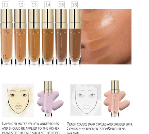 Pudaier foundation Professional Moisturizer Face Base MakeUp Long Lasting Convenient Concealer Makeup Cosmetic Concealer Pudaier foundation Professional Moisturizer Face Base MakeUp Long Lasting Convenient Concealer Makeup Cosmetic Concealer