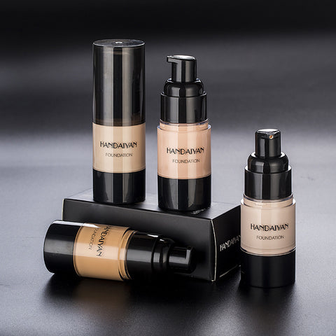HANDAIYAN Full Cover Foundation Waterproof Moisturizer fond de teint couvrant Face Liquid Foundation Base Makeup for Dark Skin HANDAIYAN Full Cover Foundation Waterproof Moisturizer fond de teint couvrant Face Liquid Foundation Base Makeup for Dark Skin