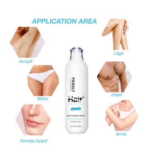 PANSLY Hair Removal 100ml Gentle Spray Body Care Cream For Underarms And Legs PANSLY Hair Removal 100ml Gentle Spray Body Care Cream For Underarms And Legs