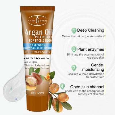 Face Body Argan Exfoliating Gel Facial Scrubs Peeling Dead Face Body Argan Exfoliating Gel Facial Scrubs Peeling Dead