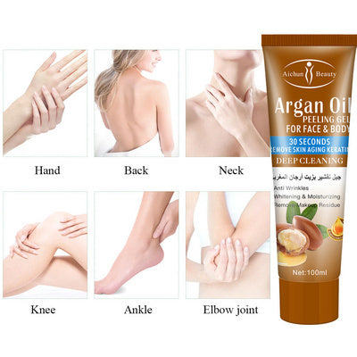 Face Body Argan Exfoliating Gel Facial Scrubs Peeling Dead Face Body Argan Exfoliating Gel Facial Scrubs Peeling Dead
