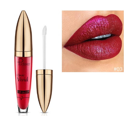 Pudaier matte pearlescent lip gloss non-stick cup diamond lip gloss Pudaier matte pearlescent lip gloss non-stick cup diamond lip gloss