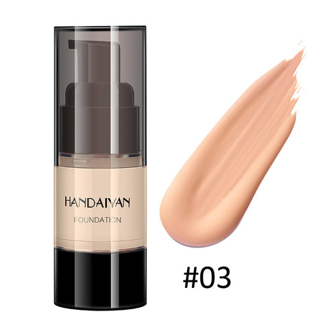 HANDAIYAN Full Cover Foundation Waterproof Moisturizer fond de teint couvrant Face Liquid Foundation Base Makeup for Dark Skin HANDAIYAN Full Cover Foundation Waterproof Moisturizer fond de teint couvrant Face Liquid Foundation Base Makeup for Dark Skin