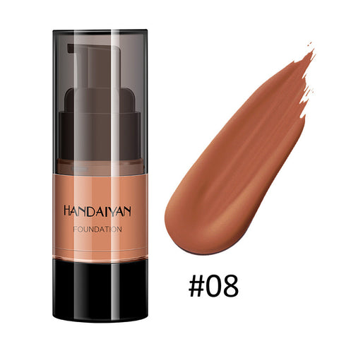 HANDAIYAN Full Cover Foundation Waterproof Moisturizer fond de teint couvrant Face Liquid Foundation Base Makeup for Dark Skin HANDAIYAN Full Cover Foundation Waterproof Moisturizer fond de teint couvrant Face Liquid Foundation Base Makeup for Dark Skin