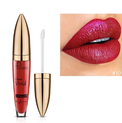 Pudaier matte pearlescent lip gloss non-stick cup diamond lip gloss Pudaier matte pearlescent lip gloss non-stick cup diamond lip gloss