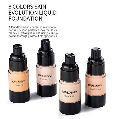 HANDAIYAN Full Cover Foundation Waterproof Moisturizer fond de teint couvrant Face Liquid Foundation Base Makeup for Dark Skin HANDAIYAN Full Cover Foundation Waterproof Moisturizer fond de teint couvrant Face Liquid Foundation Base Makeup for Dark Skin