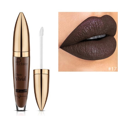 Pudaier matte pearlescent lip gloss non-stick cup diamond lip gloss Pudaier matte pearlescent lip gloss non-stick cup diamond lip gloss