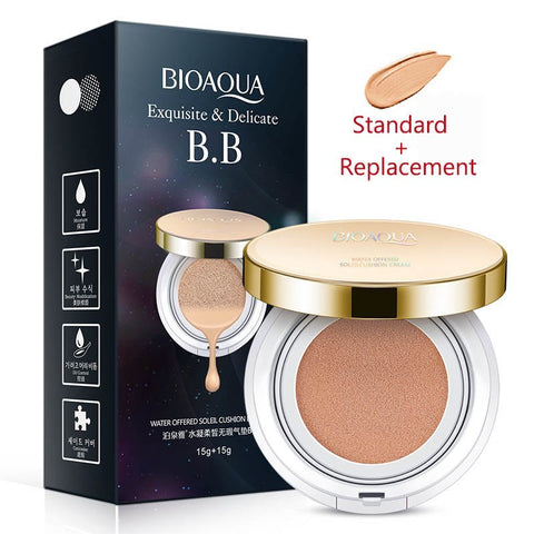 Bioaqua Air Cushion BB Cream 3 Color Concealer Moisturizing Foundation Whitening Flawless Makeup Bare For Face Beauty Makeup Bioaqua Air Cushion BB Cream 3 Color Concealer Moisturizing Foundation Whitening Flawless Makeup Bare For Face Beauty Makeup