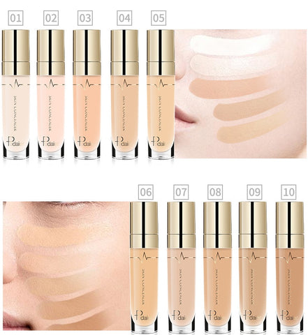 Pudaier foundation Professional Moisturizer Face Base MakeUp Long Lasting Convenient Concealer Makeup Cosmetic Concealer Pudaier foundation Professional Moisturizer Face Base MakeUp Long Lasting Convenient Concealer Makeup Cosmetic Concealer