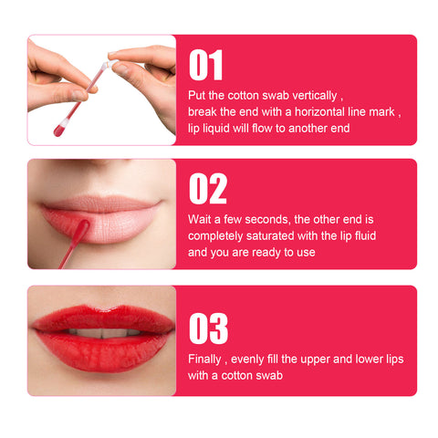 Cotton Stick Lip Glaze Cigarette Box Red Cotton Stick Lip Glaze Cigarette Box Red