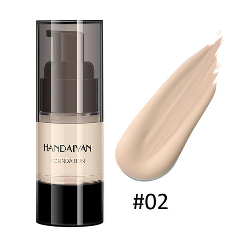 HANDAIYAN Full Cover Foundation Waterproof Moisturizer fond de teint couvrant Face Liquid Foundation Base Makeup for Dark Skin HANDAIYAN Full Cover Foundation Waterproof Moisturizer fond de teint couvrant Face Liquid Foundation Base Makeup for Dark Skin