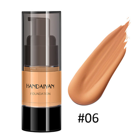 HANDAIYAN Full Cover Foundation Waterproof Moisturizer fond de teint couvrant Face Liquid Foundation Base Makeup for Dark Skin HANDAIYAN Full Cover Foundation Waterproof Moisturizer fond de teint couvrant Face Liquid Foundation Base Makeup for Dark Skin