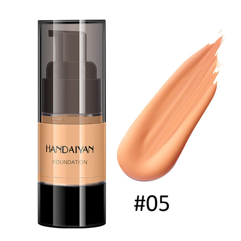 HANDAIYAN Full Cover Foundation Waterproof Moisturizer fond de teint couvrant Face Liquid Foundation Base Makeup for Dark Skin HANDAIYAN Full Cover Foundation Waterproof Moisturizer fond de teint couvrant Face Liquid Foundation Base Makeup for Dark Skin