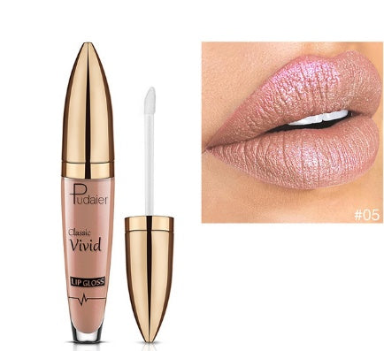 Pudaier matte pearlescent lip gloss non-stick cup diamond lip gloss Pudaier matte pearlescent lip gloss non-stick cup diamond lip gloss