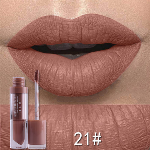 Matte not stick to cup lip gloss Matte not stick to cup lip gloss