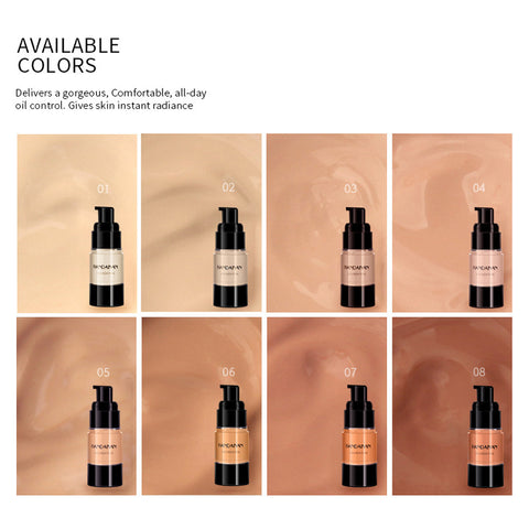 HANDAIYAN Full Cover Foundation Waterproof Moisturizer fond de teint couvrant Face Liquid Foundation Base Makeup for Dark Skin HANDAIYAN Full Cover Foundation Waterproof Moisturizer fond de teint couvrant Face Liquid Foundation Base Makeup for Dark Skin