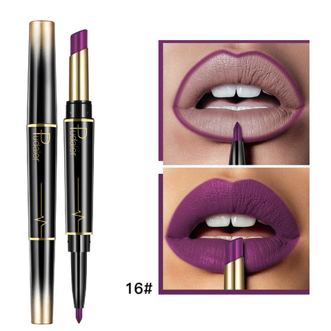 Matte Double-headed Lipstick Lip Liner Lip Lacquer Matte Double-headed Lipstick Lip Liner Lip Lacquer