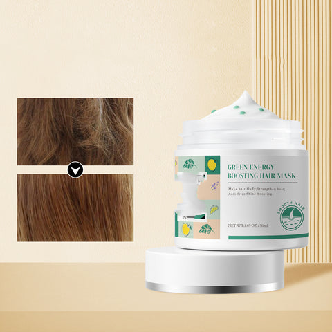 Hair Treatment Cream Fluffy Smooth Conditioner Repair Green Bead Hair Film Hair Treatment Cream Fluffy Smooth Conditioner Repair Green Bead Hair Film
