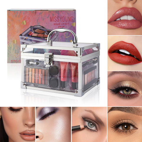 European And American Style Facial Makeup Blush Eye Shadow Repair Lipstick Kit European And American Style Facial Makeup Blush Eye Shadow Repair Lipstick Kit