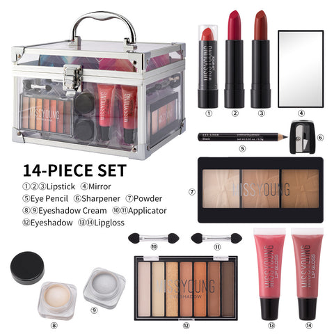 European And American Style Facial Makeup Blush Eye Shadow Repair Lipstick Kit European And American Style Facial Makeup Blush Eye Shadow Repair Lipstick Kit
